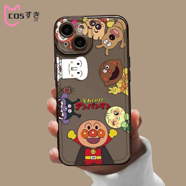 アンパンマン 15ProMax 用シリコーン製スマホケース シンプルスタイル